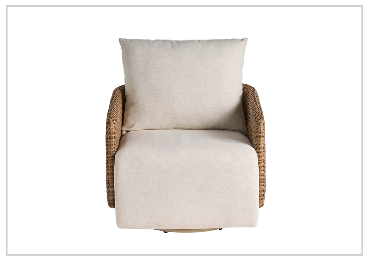 Universal Furniture Enzo Fabric Beige Swivel Chair-SofaBed