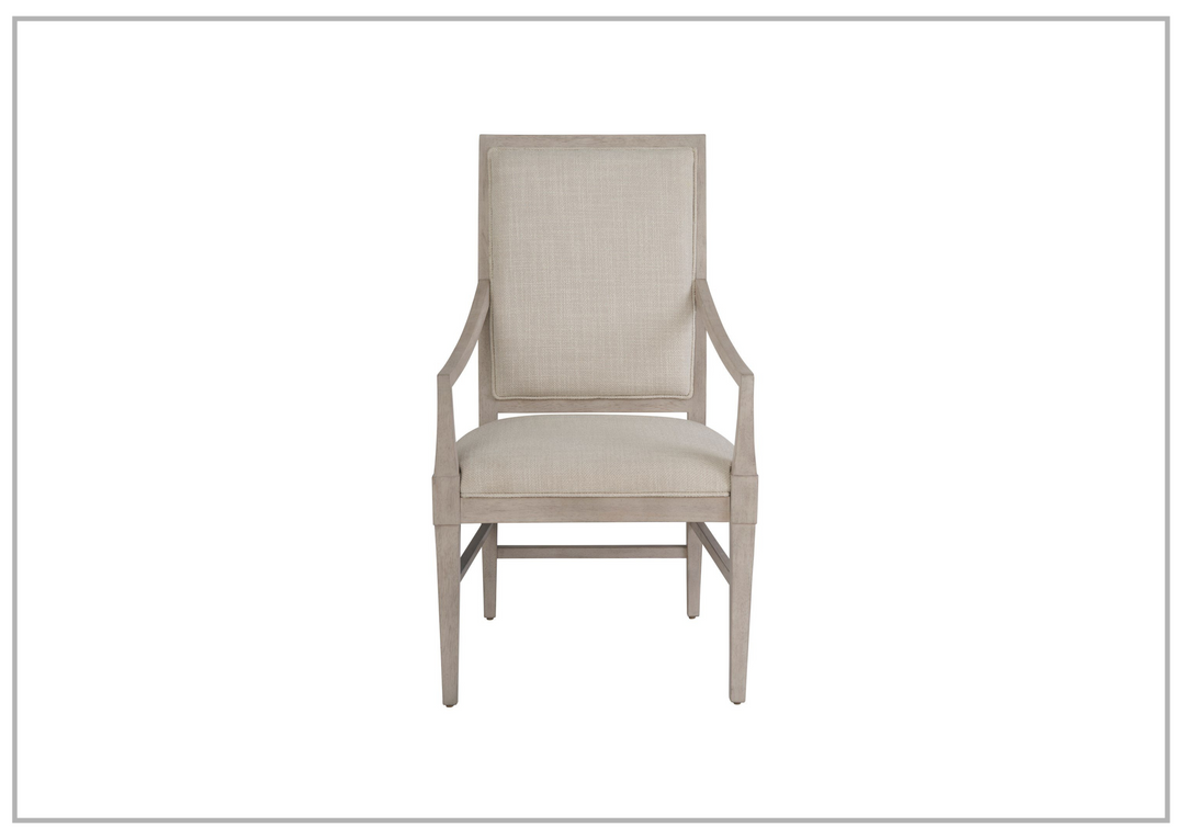 Universal Furniture Coalesce Wooden Arm Chair in Light Gray-sofabed.com