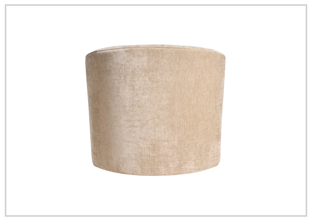 Universal Furniture Dylan Modern Swivel Accent Chair in Gatsby Sand Fabric-Sofabed