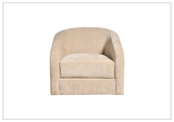 Universal Furniture Dylan Modern Swivel Accent Chair in Gatsby Sand Fabric-Sofabed