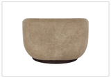 Universal Furniture Fitz Leather Brown Swivel Chair-SofaBed