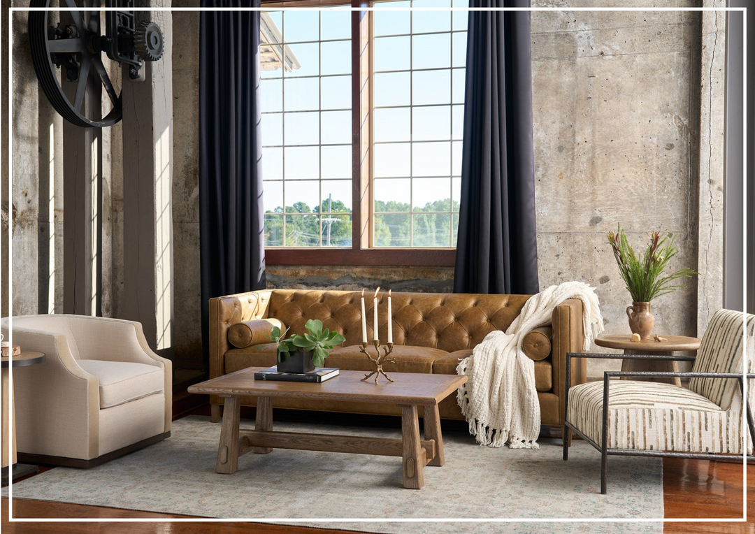 Universal Furniture Griffith Park Wenston 3-Seater Sofa with Bolster Cushions