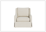 Universal Furniture Hudson Fabric Swivel Chair in Beige-sofabed.com