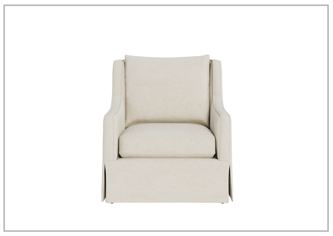 Universal Furniture Hudson Fabric Swivel Chair in Beige-sofabed.com