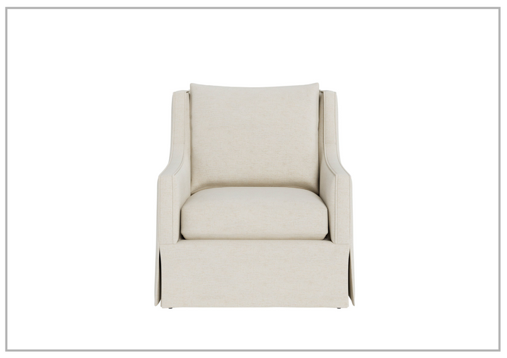 Universal Furniture Hudson Fabric Swivel Chair in Beige-sofabed.com
