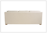 Universal Furniture Leah 3-Seater Asbury Oatmeal Fabric Sofa in White
