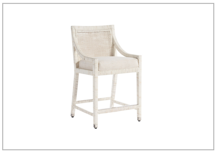 Universal Furniture Longboat White Counter Chair-sofabed.com