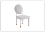 Universal Love Joy Bliss Oval Side Chair with Gold Metal Capped Legs