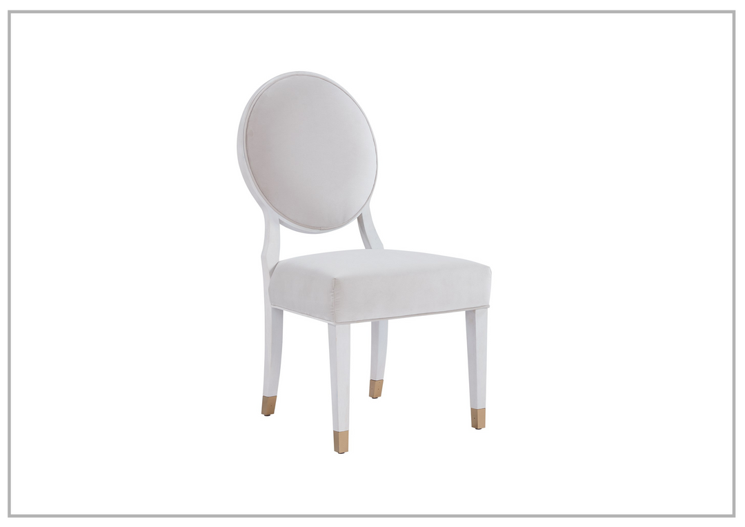 Universal Love Joy Bliss Oval Side Chair with Gold Metal Capped Legs