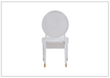 Universal Love Joy Bliss Oval Side Chair with Gold Metal Capped Legs