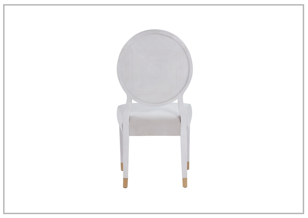 Universal Love Joy Bliss Oval Side Chair with Gold Metal Capped Legs