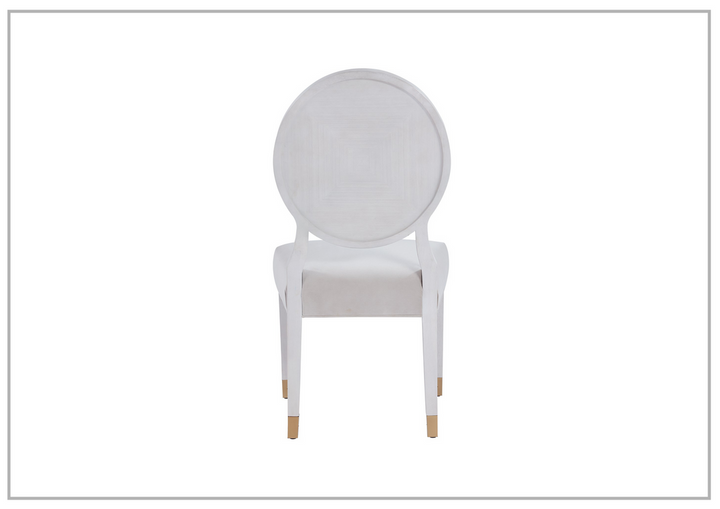 Universal Love Joy Bliss Oval Side Chair with Gold Metal Capped Legs