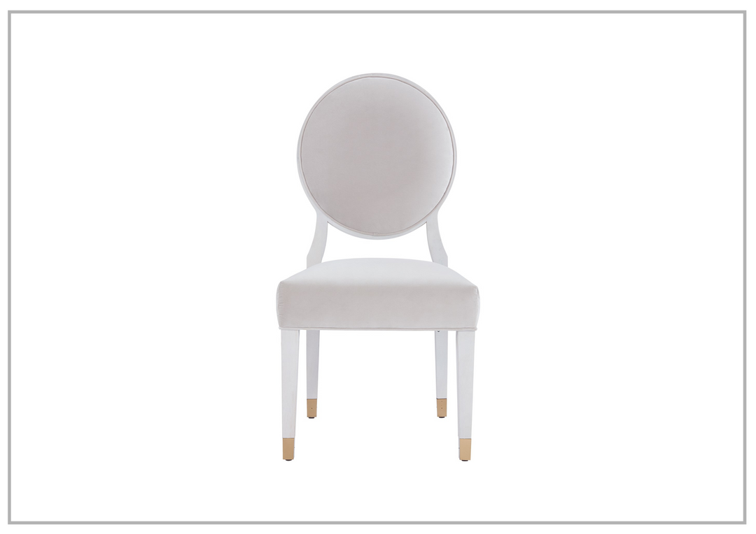 Universal Love Joy Bliss Oval Side Chair with Gold Metal Capped Legs