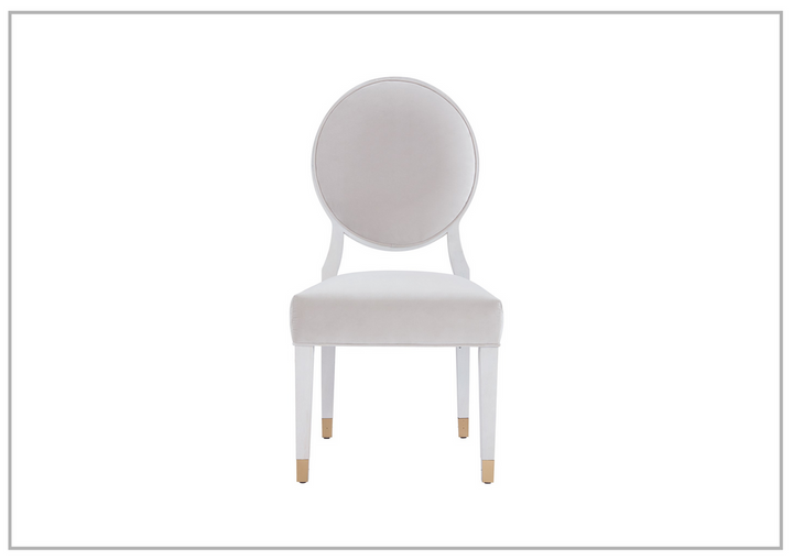 Universal Love Joy Bliss Oval Side Chair with Gold Metal Capped Legs