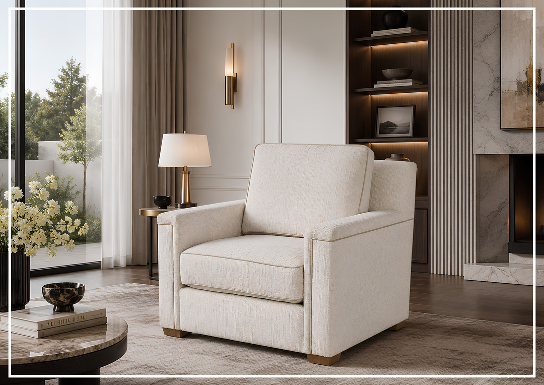 Universal Furniture Sophie Fabric Chair with Deep Seating