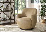 Universal Furniture Chloe Upholstered Swivel Accent Chair-Sofa Bed
