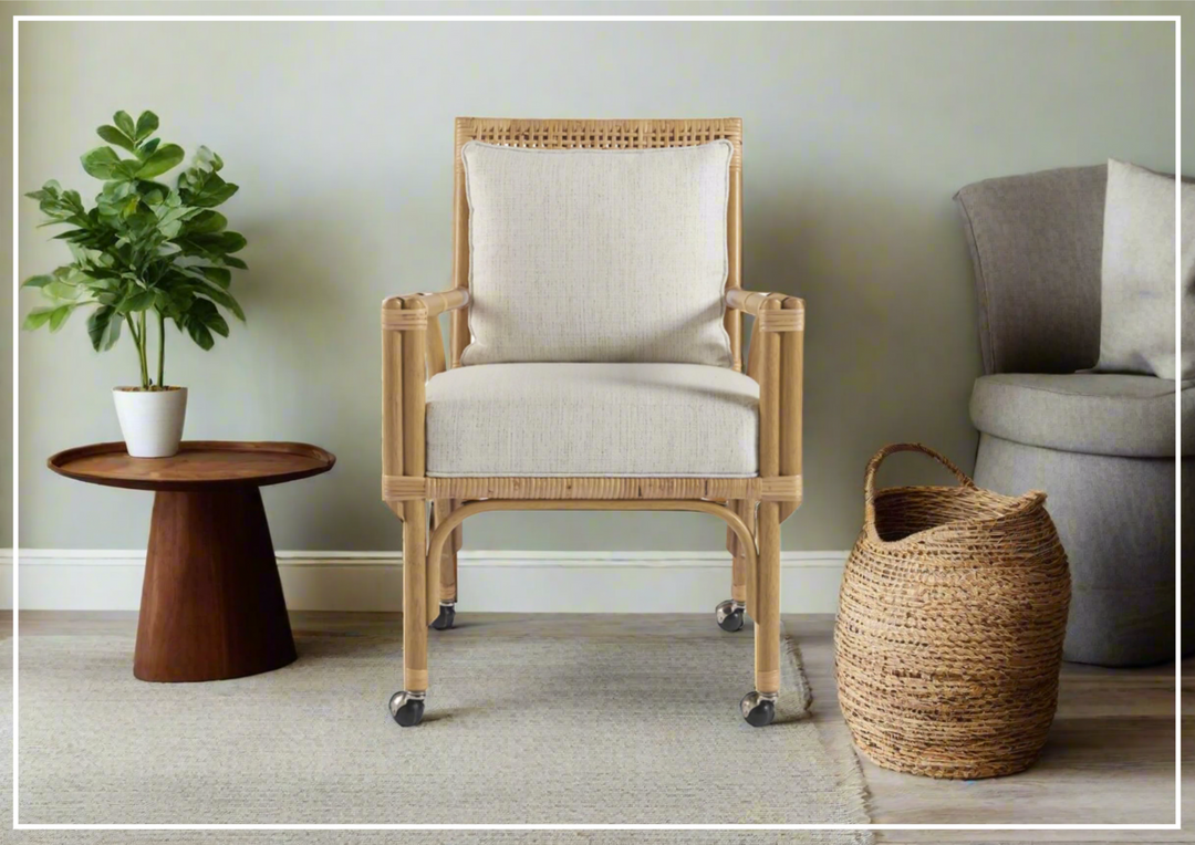 Universal Furniture Newport Dining Casters Motion Chair in Beige-sofabed.com