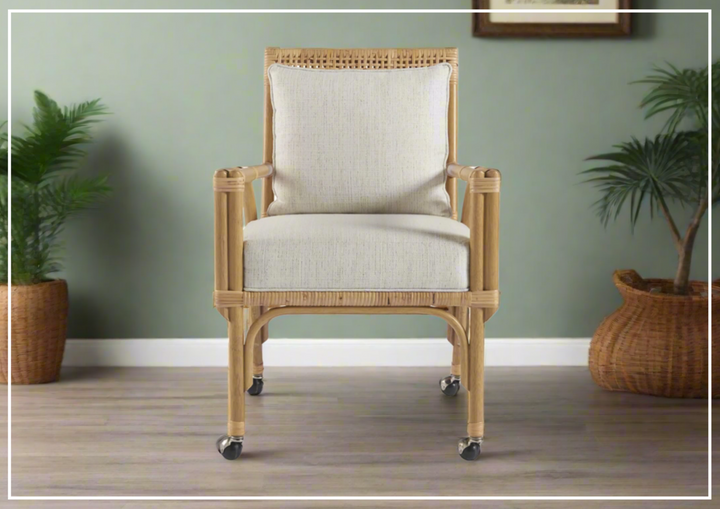 Universal Furniture Newport Dining Casters Motion Chair in Beige-sofabed.com