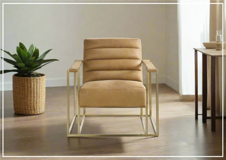 Jensen Leather Accent Chair | Metal Frame | Universal Furniture- SofaBed