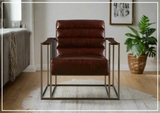 Jensen Leather Accent Chair | Metal Frame | Universal Furniture- SofaBed