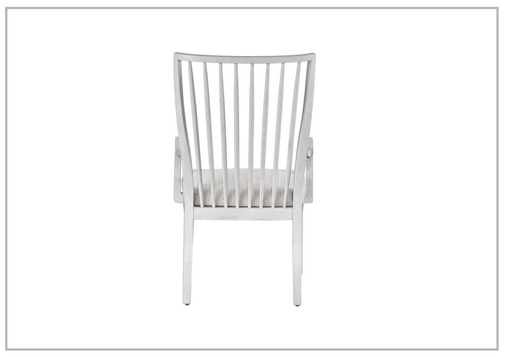 Universal Furniture Modern Farmhouse Bowen Wooden Arm Chair in White