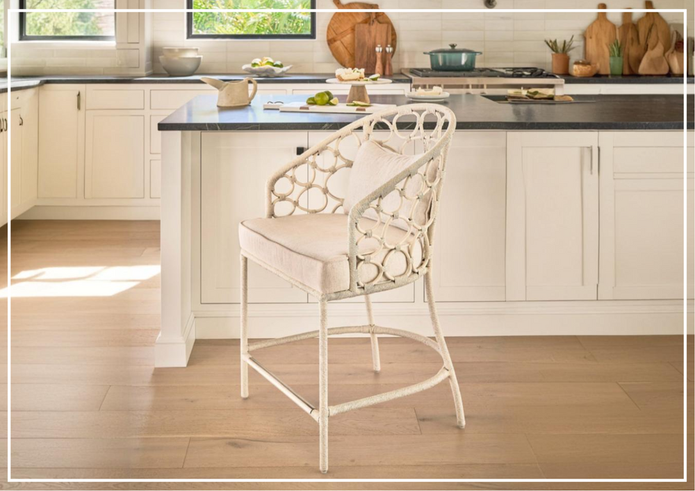 Universal Furniture Pebble Rattan Counter Chair-sofabed.com