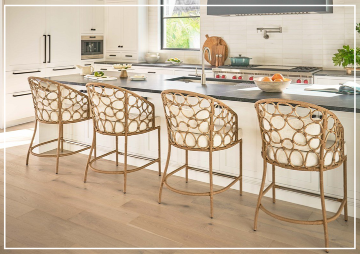 Universal Furniture Pebble Rattan Counter Chair-sofabed.com