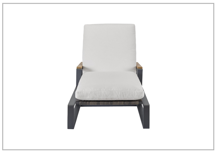 Universal Furniture San Clemente Chaise Lounge in Gray