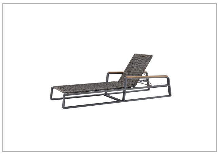 Universal Furniture San Clemente Chaise Lounge in Gray