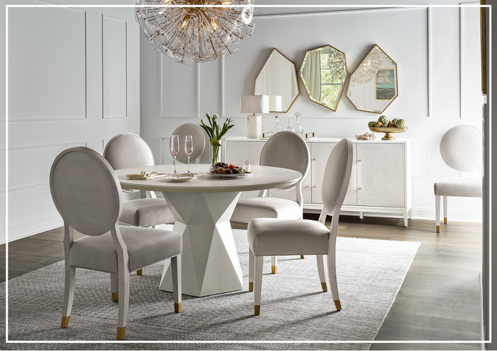 Universal Love Joy Bliss Oval Side Chair with Gold Metal Capped Legs