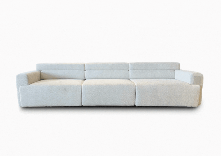 Gio Italia Bugatti Electric Power Lounge Sectional Sleeper Sofa With Remote