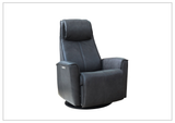 Fjords Urban Leather Power Recliner Chair with Swivel Glider Base-Sofa Bed