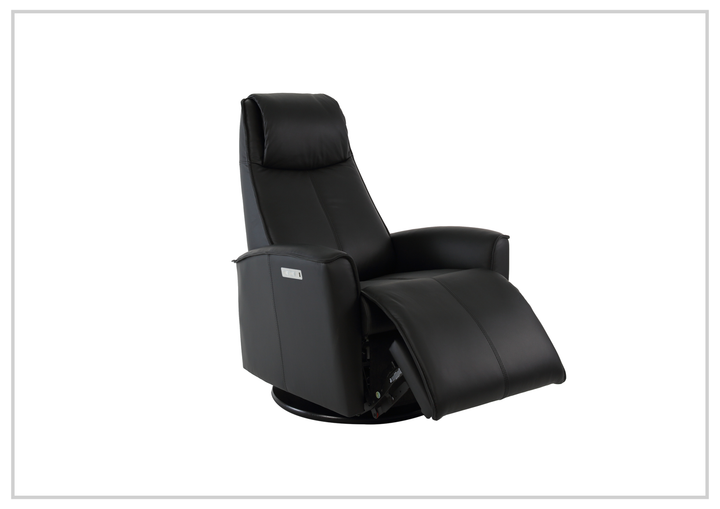 Fjords Urban Leather Power Recliner Chair with Swivel Glider Base-Sofa Bed