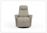 Fjords Urban Leather Power Recliner Chair with Swivel Glider Base-Sofa Bed