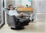 Fjords Urban Leather Power Recliner Chair with Swivel Glider Base-Sofa Bed