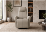 Fjords Urban Leather Power Recliner Chair with Swivel Glider Base-Sofa Bed