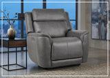Klaussner Velisse Fabric Power Recliner Chair With Adjustable Headrest