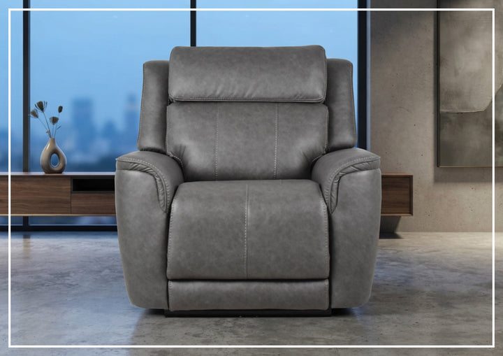 Klaussner Velisse Fabric Power Recliner Chair With Adjustable Headrest