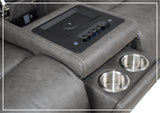 Klaussner Velisse Power Reclining Loveseat with Audio System