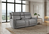 Klaussner Velisse Power Reclining Loveseat with Audio System