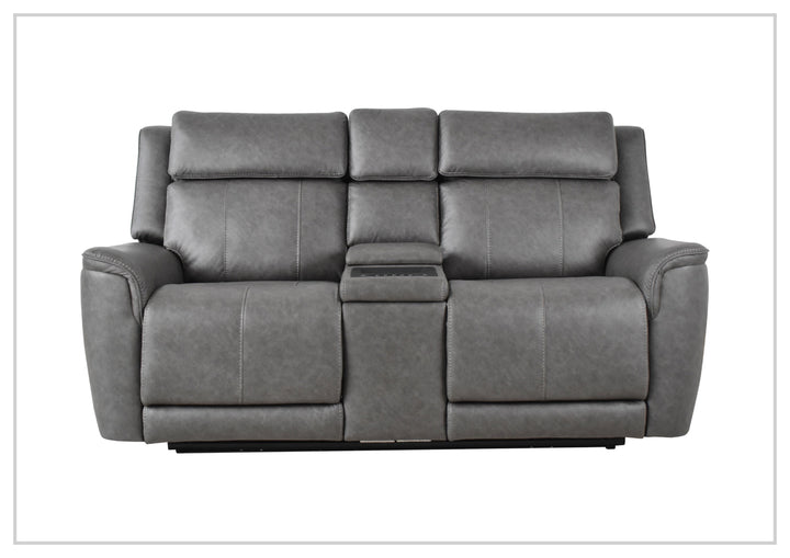 Klaussner Velisse Power Reclining Loveseat with Audio System