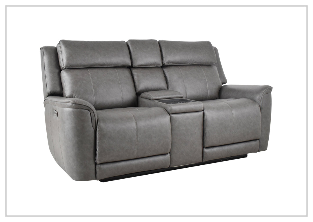 Klaussner Velisse Power Reclining Loveseat with Audio System