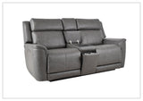 Klaussner Velisse Power Reclining Loveseat with Audio System