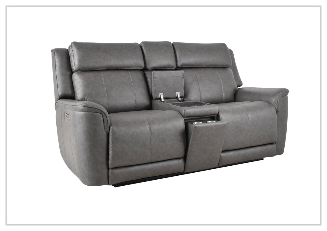 Klaussner Velisse Power Reclining Loveseat with Audio System