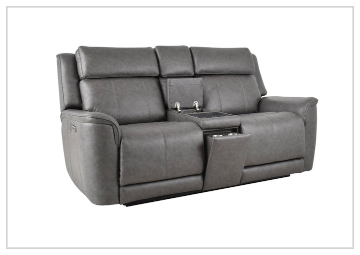 Klaussner Velisse Power Reclining Loveseat with Audio System