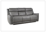 Klaussner Velisse Fabric Power Reclining Sofa With Adjustable Headrest