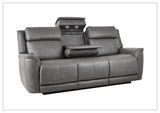 Klaussner Velisse Fabric Power Reclining Sofa With Adjustable Headrest