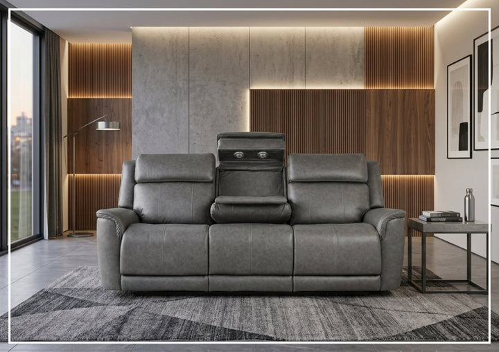 Klaussner Velisse Fabric Power Reclining Sofa With Adjustable Headrest