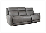 Klaussner Velisse Fabric Power Reclining Sofa With Adjustable Headrest