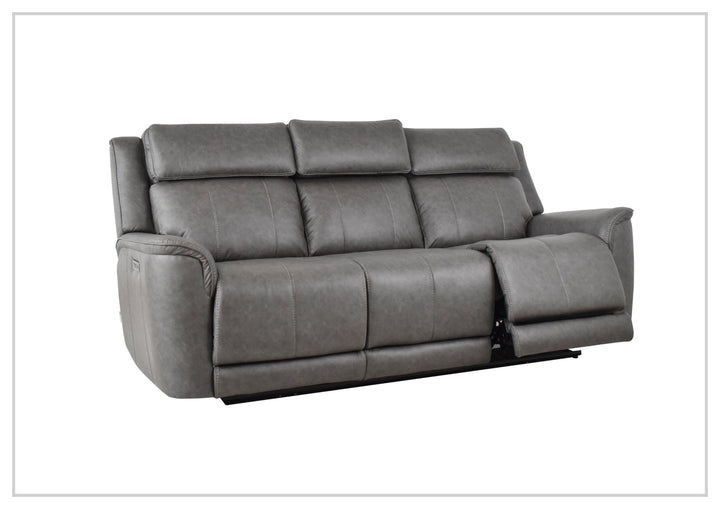 Klaussner Velisse Fabric Power Reclining Sofa With Adjustable Headrest